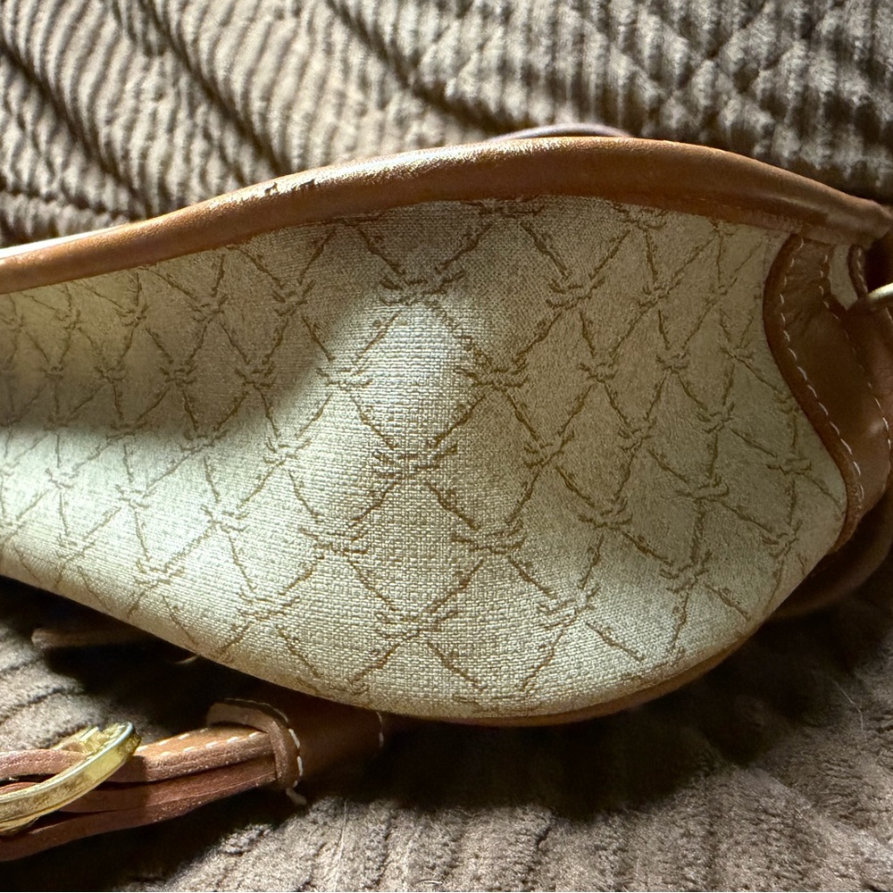 Longchamp tan and cream crossbody bag - Picture 4 of 8